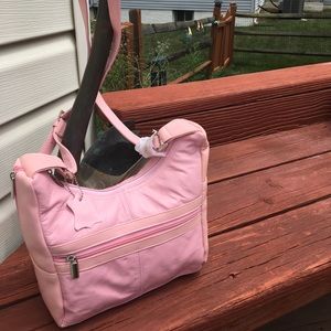 Brand new genuine leather baby pink purse